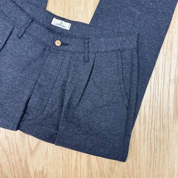 Men's Japan Blue Jeans Blue Japan Donegal Pant Pleated Chino 32 x 28 - Picture 4 of 11